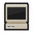 Alter Computer CRT Anzeige Symbol