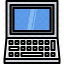 Alter Laptop Laptop Notizbuch Icon