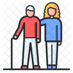 Ältere Menschen  Symbol