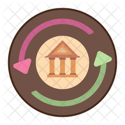 Alternate History Icon - Download in Colored Outline Style