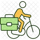 Bicycle Work Transport Icon