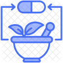 Alternative Medicine Herbal Treatment Pharmacy Icon