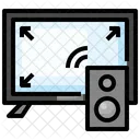 Alto-falante para tv inteligente  Ícone