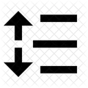 Altura De La Linea Icono