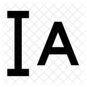 Altura De Linea Icono