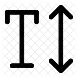 Altura del texto  Icono