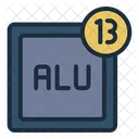 Aluminum Aluminium Element Icon