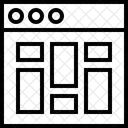 Alvenaria Grade Layout Ícone