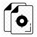 Objetivo Arquivo Tinta Icon