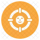 Emoji Alvo Alvo Sorriso Ícone