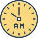 Am Morning Clock Icon