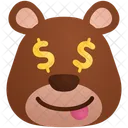 Amante Del Dinero Emoji Pegatina Icono