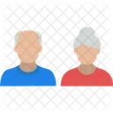Amantes De La Vejez Ancianos Pareja Icono