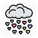 Amor Lluvia Amor San Valentin Icon