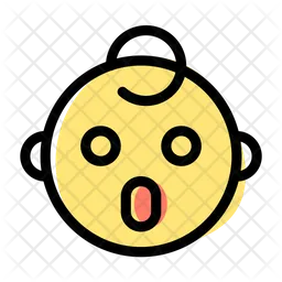 Amazed Baby Emoji Icon