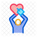 Hand Heart Love Icon