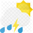 Tempete Pluie Tonnerre Icône