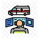 Ambulance Dispatch Doctor Icon