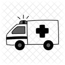Black Monochrome Ambulance Illustration Ambulance Rescue Icon