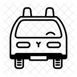 Ambulance Car  Icon