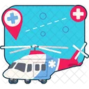 Ambulance Helicopter Vehicle Icon