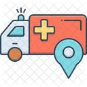 Ambulance Location Pointer Position Icon