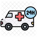 Ambulancia 24 Horas Servico 24 Horas Ícone