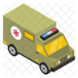 Ambulancia militar  Icono