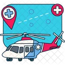 Ambulanzhubschrauber  Symbol