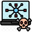 Amenaza De Red Cibernetico Peligro Icono
