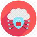 Amenaza De La Nube Almacenamiento Datos Icono