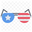 America Flag Glasses  Icon