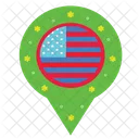 America Loction Location Pin Icon
