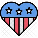 America Love America Heart America Icon