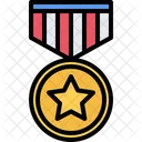 America Medal Badge Award Icon