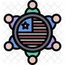 America People Group America Group Icon