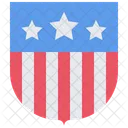 America Shield Flag  Icon