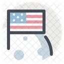 American Flag Climb Icon