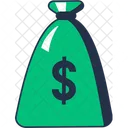 Green Big Dollar Icon
