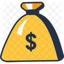 Yellow Dollar Cash Icon