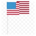 미국 국기 국기 국기 아이콘