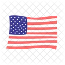 American flag flying  Icon