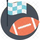 Rugby Ball Flag Icon