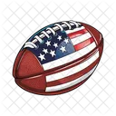 Rugby Sport Ball Icon