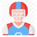 Amerikanischer Footballspieler  Symbol