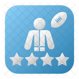 American fotball player rating  Icon