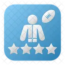 American fotball player rating  Icon