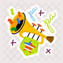 American Trumpet Party Trumpet Trumpet Horn Icon