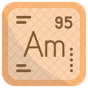 Americium Chemistry Periodic Table Icon