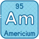 Americium Chemistry Periodic Table Icon